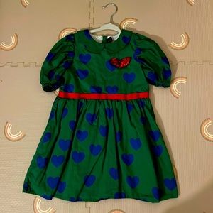 Mini Rodini Alice Heart Butterfly Dress 4-5y 110cm